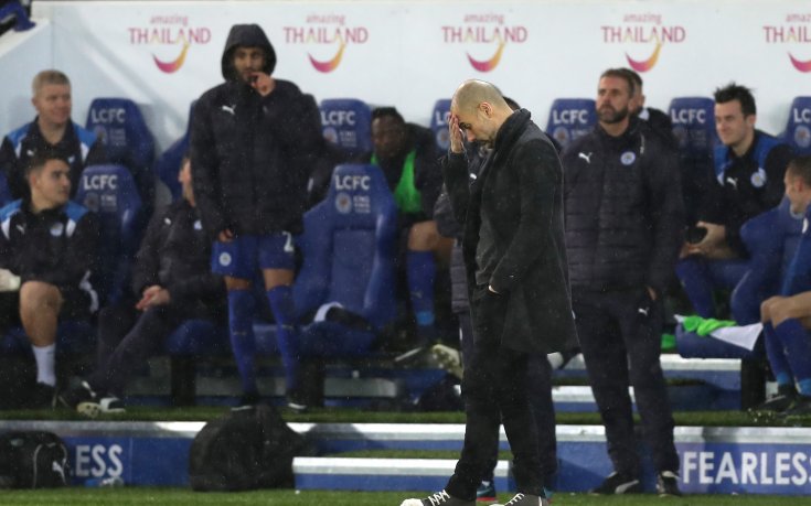 Крахът на Манчестър Сити и Пеп в снимки