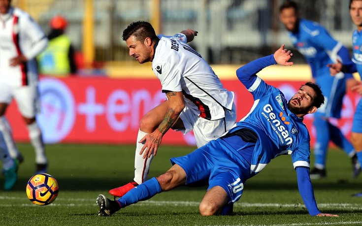 Емполи се отдалечи от зоната на изпадащите с победа над Каляри