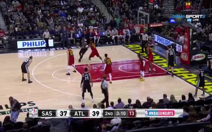 Драма прекъсна черната серия на Атланта срещу Сан Антонио