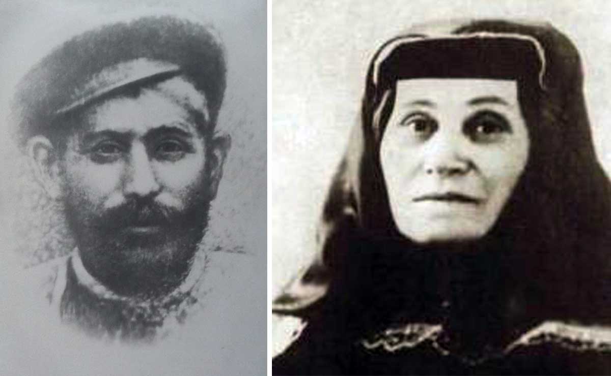 Майката и бащата на Сталин.