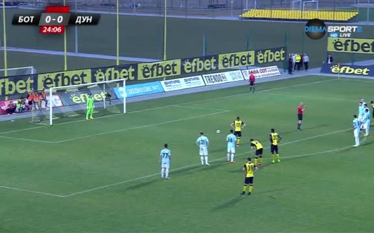 Как не трябва да се изпълнява дузпа