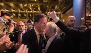 Марк Рюте в изборната нощ