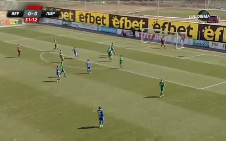 Верея - Пирин 1:0 /първо полувреме/