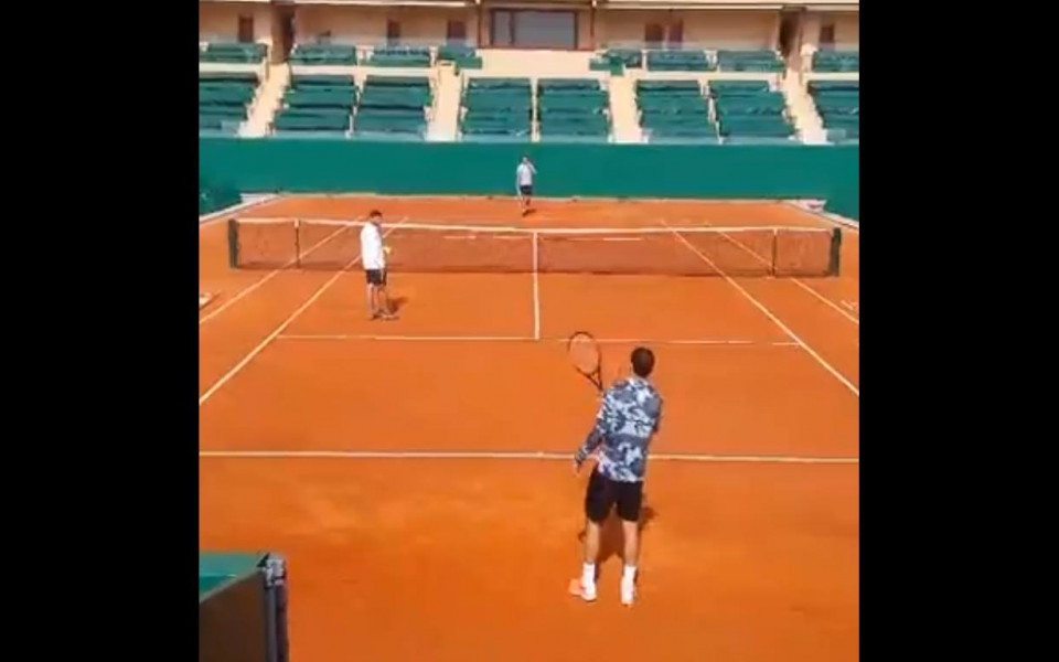 Григор тренира със Саша Зверев в Монте Карло