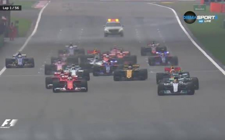 Чудесен старт за Хамилтън, Фетел - разследван