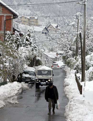 студ сняг Европа