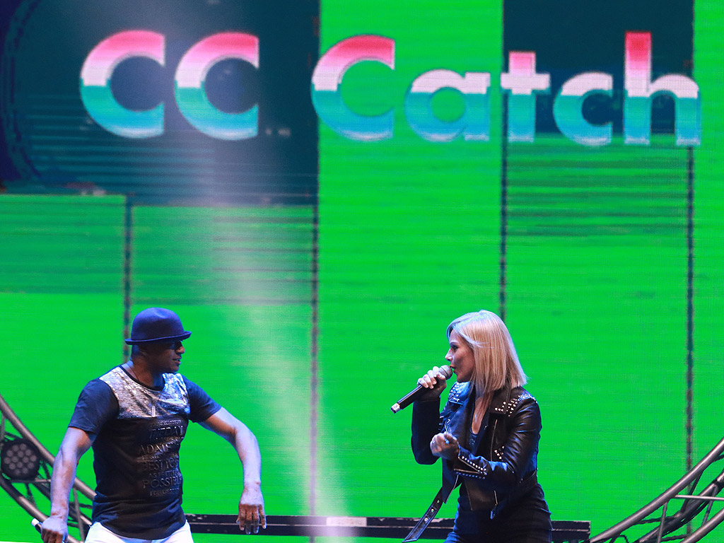 CC Catch, Sandra и Samantha Fox за първи път на една сцена