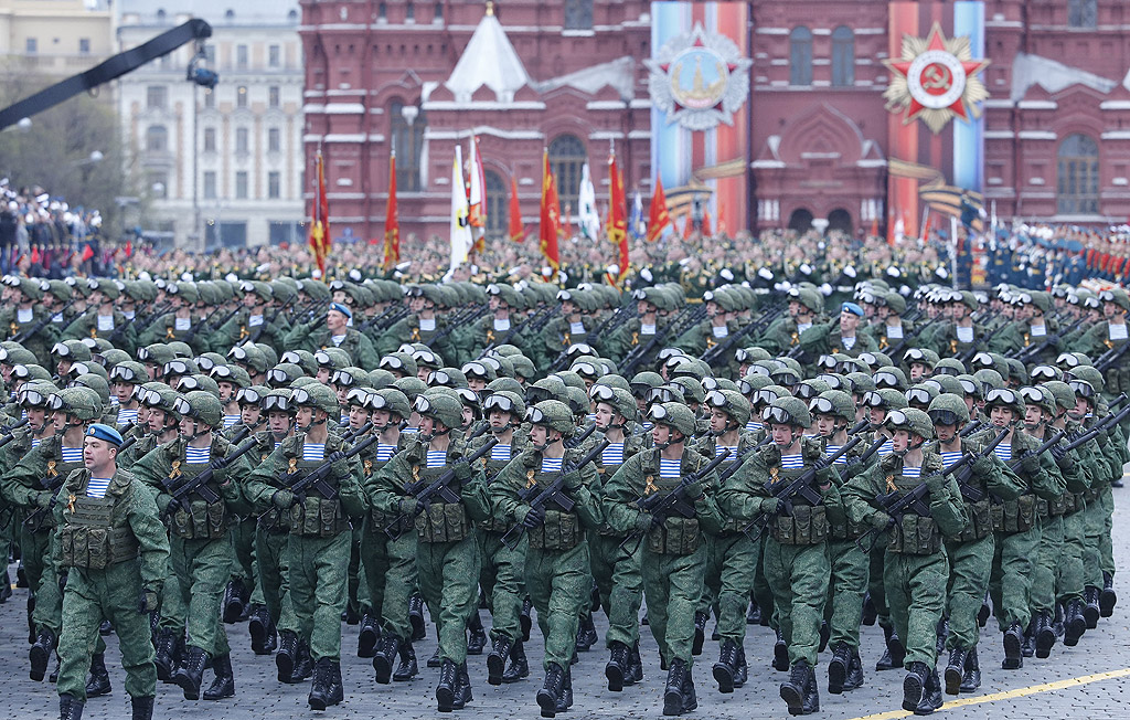 Военният парад на Червения площад по случай Деня на победата в Русия