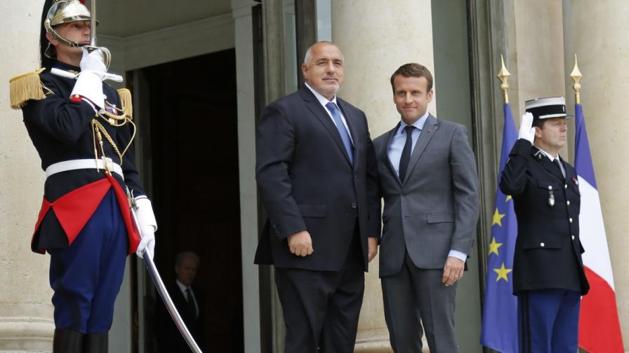 Премиерът Борисов се срещна с френския президент Макрон