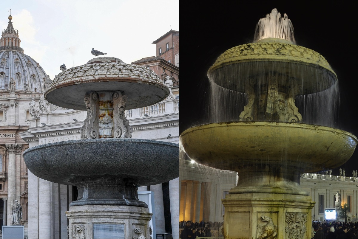 Ватиканът наложи воден режим заради който бароковите фонтани на пл. "Св. Петър" пресъхнаха