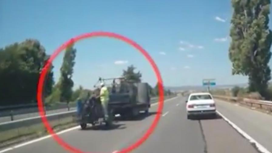 Видеозапис на фрапиращи нарушения при смърт на пътя