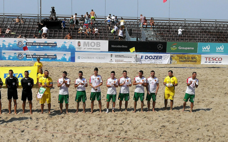 България започна с победа на Европейската лига по плажен футбол
