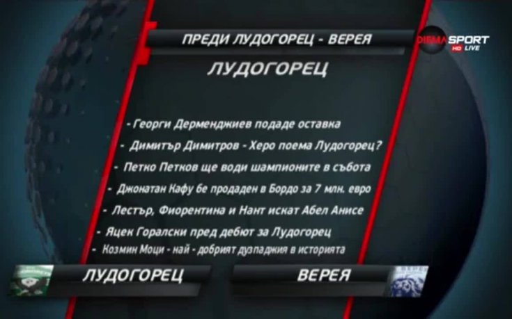 Лудогорец търси нов треньор, но и задължителна победа срещу Верея