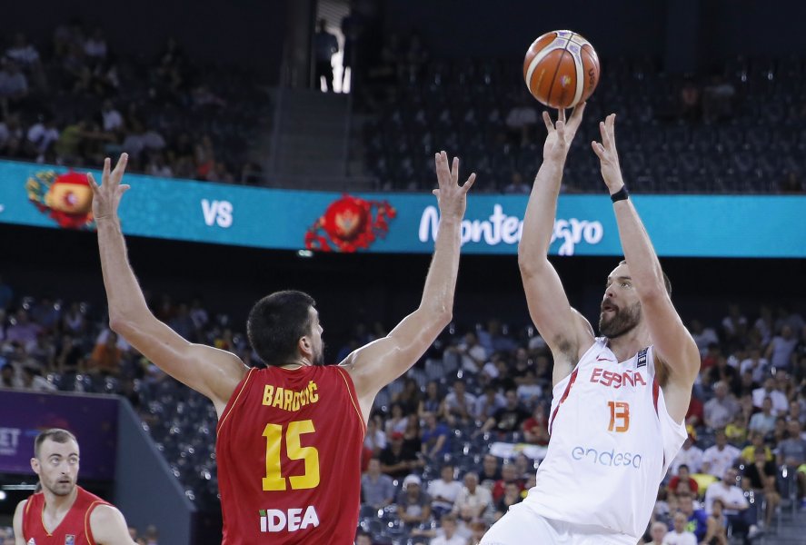 Испания Черна гора на Евробаскет 20171