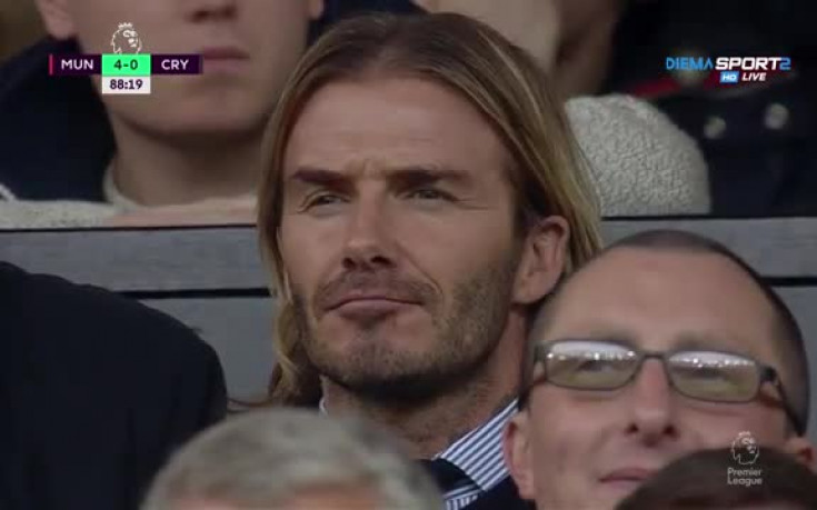 Дейвид Бекъм гледа Ман Юнайтед