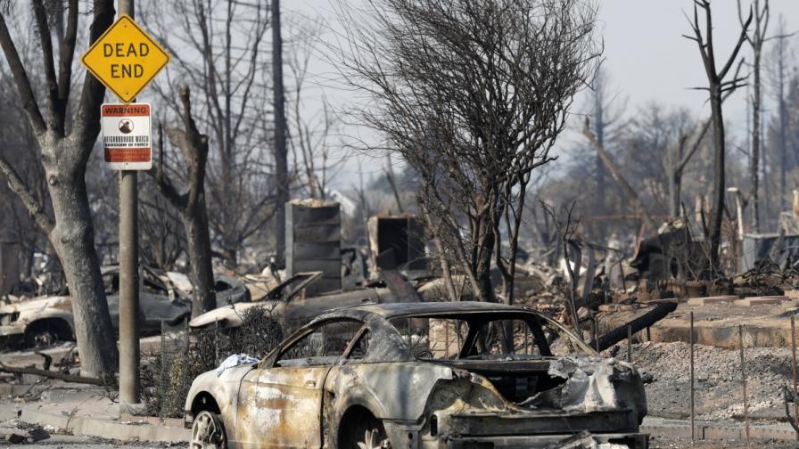 Последиците от пожара в Калифорния