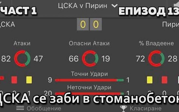 ЦСКА се заби в стоманобетон