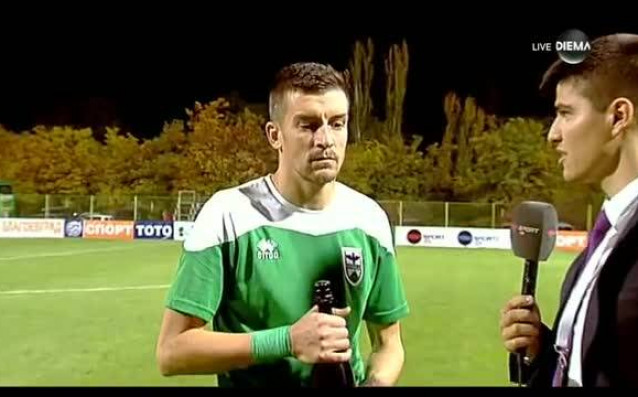 Костадин Ничев стана Играч на мача между Пирин и Славия.