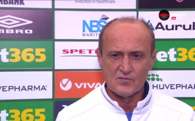 Старши треньорът на Левски Делио Роси призна че загубата с