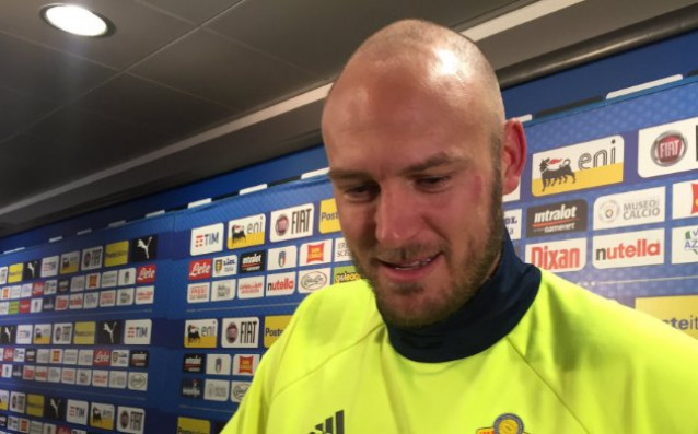 Съблекалнята на Швеция след невероятното класиране на Мондиал 2018 очаквано