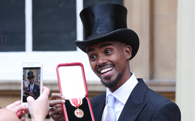 Световният шампион на 10 хиляди метра Сър Мо Фара бе