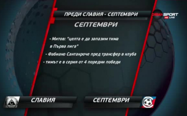 Славия и Пирин откриват 16 я кръг в Първа лига с