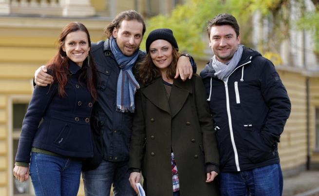  Актьорите със сценаристите - Теодора Маркова и Георги Иванов 