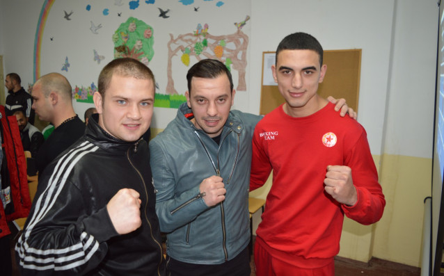 Световният шампион по бокс Детелин Далаклиев и журналистът Георги Стоянов