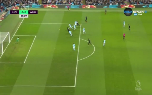 Манчестър Сити губи на почивката от Уест Хем в мача