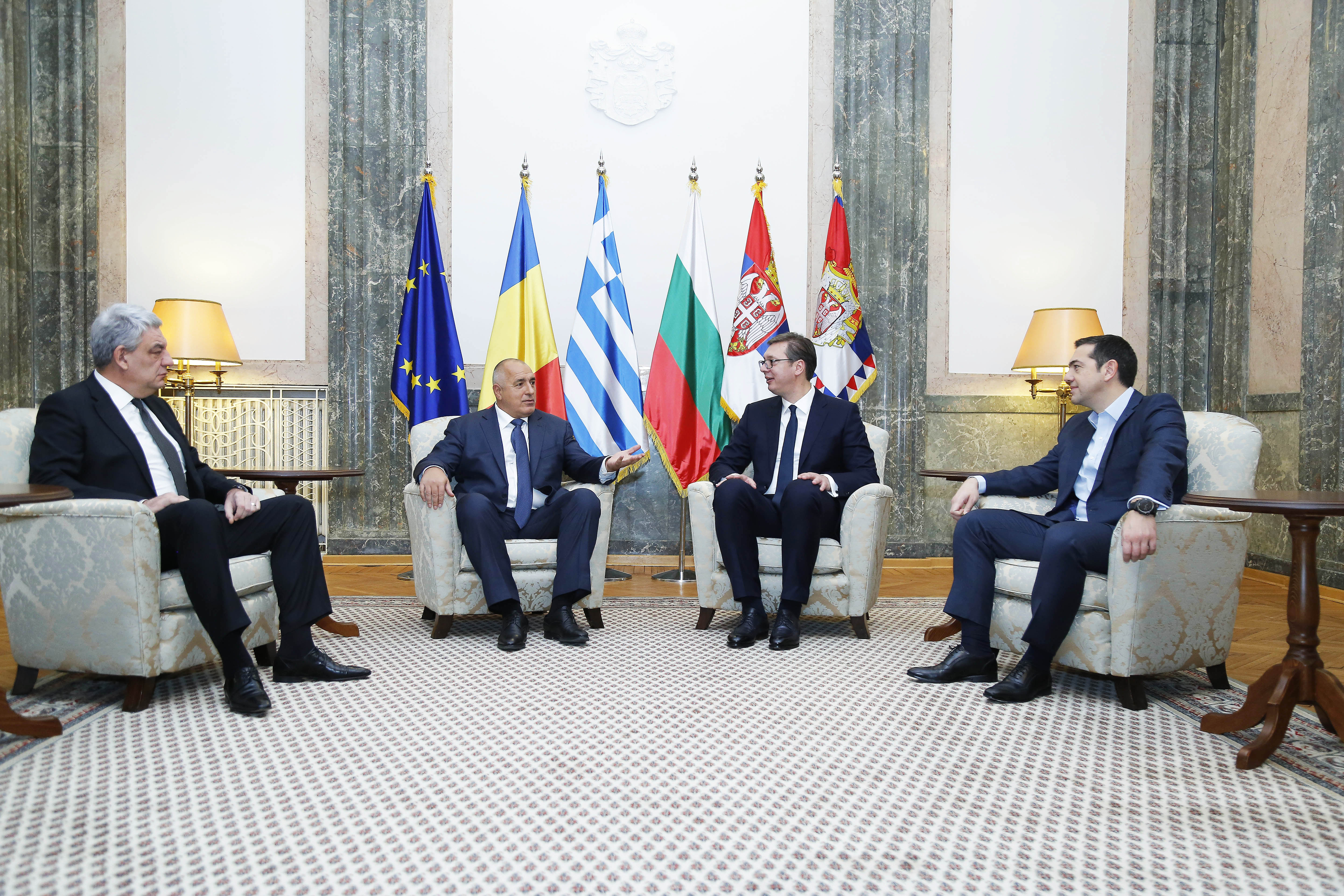 Лидерите на четирите страни обсъждат развитието на икономическото сътрудничество, укрепването на регионалната стабилност и подкрепата за интеграцията на държавите в региона.