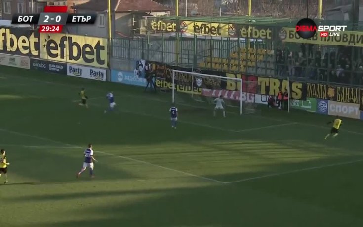 Ботев Пд - Етър 2:0 /първо полувреме/