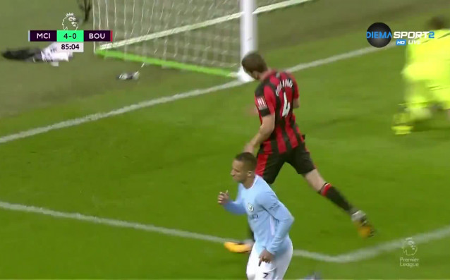 Манчестър Сити отказа да приключи погрома си над Борнемут и