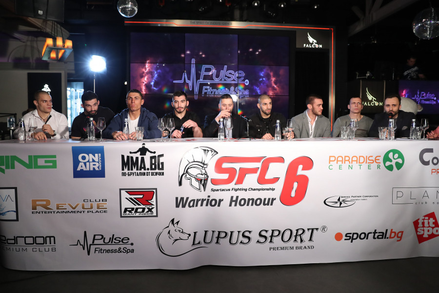 ММА пресконференция преди гала вечерта Spartacus Fighting Championship1