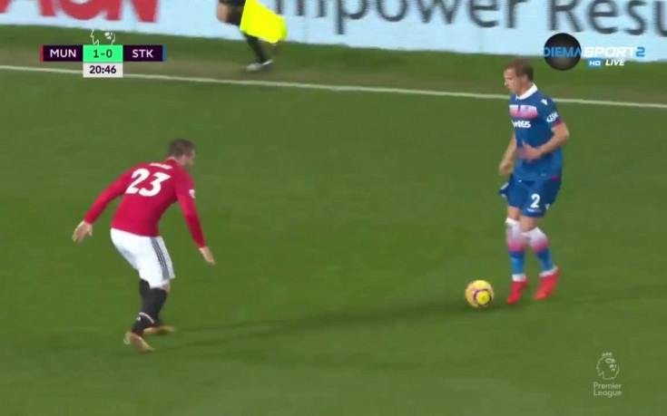 Манчестър Юнайтед - Стоук 2:0 /първо полувреме/