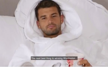 Забавна реклама с хапващия сладолед Григор Димитров