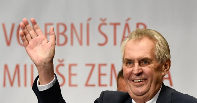 Проруски настроеният чешки президент Милош Земан спечели втори 5 годишен мандат