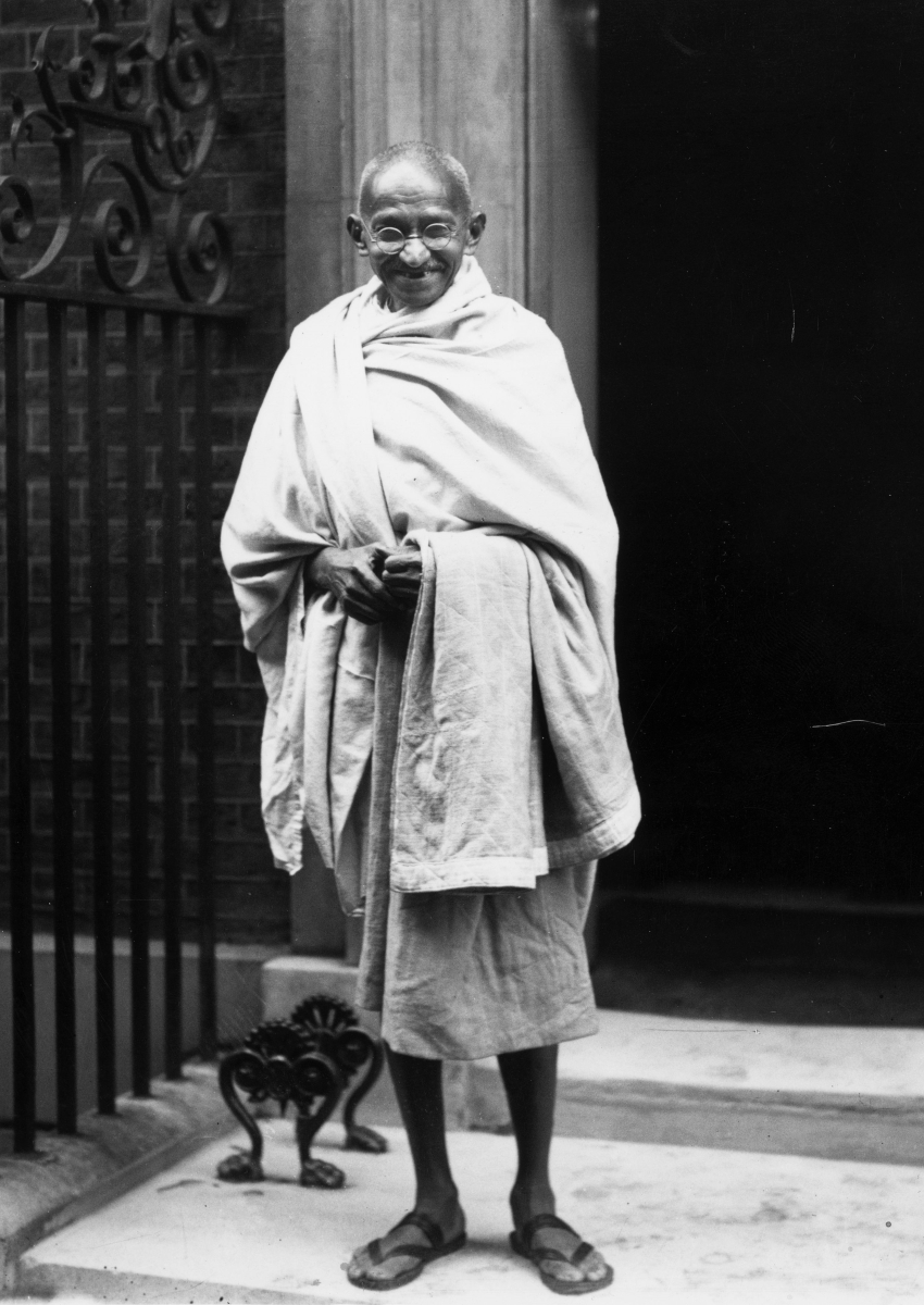 Ганди на посещение в Лондон.