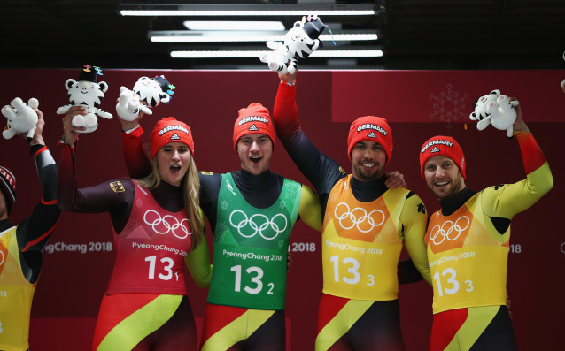 Германия спечели златния медал в щафетата при шейните на Зимните