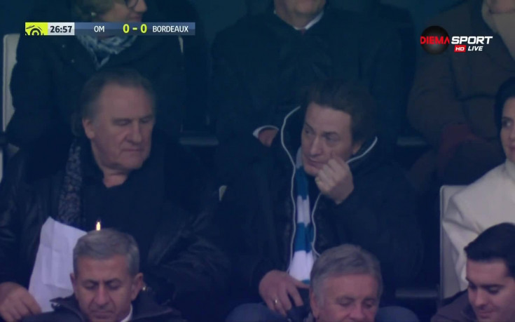 Жерар Депардийо гледа любимия си тим срещу Бордо