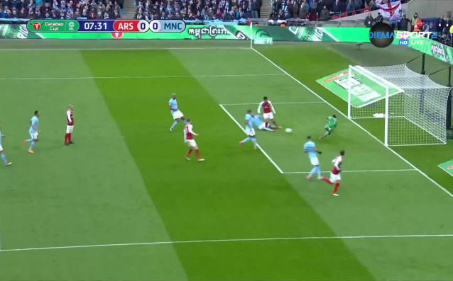 Отборът на Манчестър Сити води на Арсенал с 1 0