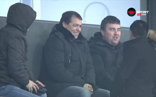 Националния селекционер Петър Хубчев и наставникът на Лудогорец Димитър Димитров Херо