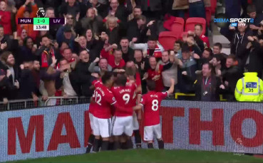 Прекрасен гол на Рашфорд отвори дербито