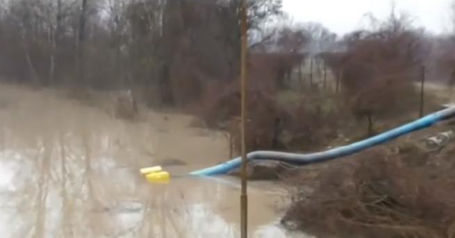 Трети ден видинската община Брегово е в бедствено положение Придошлата