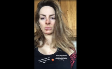 Сани Жекова пострада на тренировка