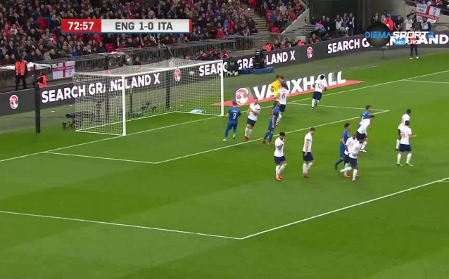 Англия и Италия завършиха 1 1 в контролата която се игра