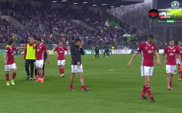 Напрежение възникна в редиците на ЦСКА след поражението от Лудогорец