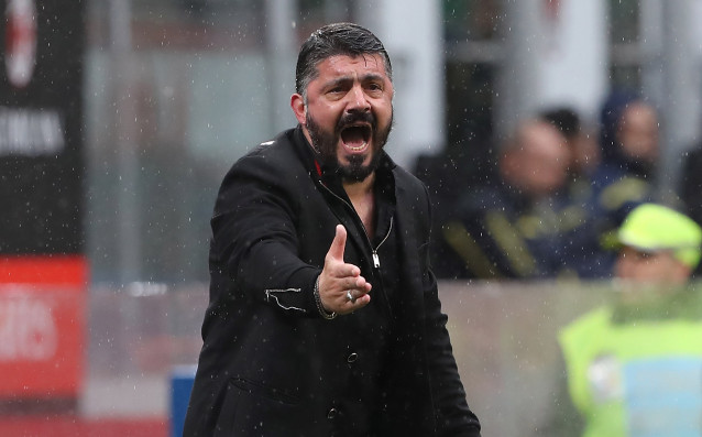 Наставникът на Милан Дженаро Гатузо даде всичко от себе си