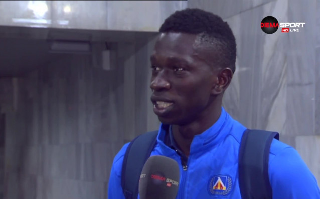 Полузащитникът на Левски Хали Тиам който бе един от най