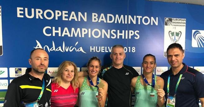 Габриела и Стефани Стоеви станаха европейски шампионки по бадминтон Сестрите