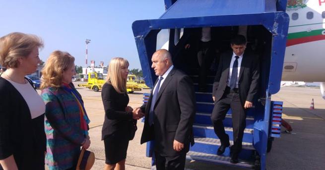 Министър председателят Бойко Борисов пристигна в Загреб където днес ще разговаря